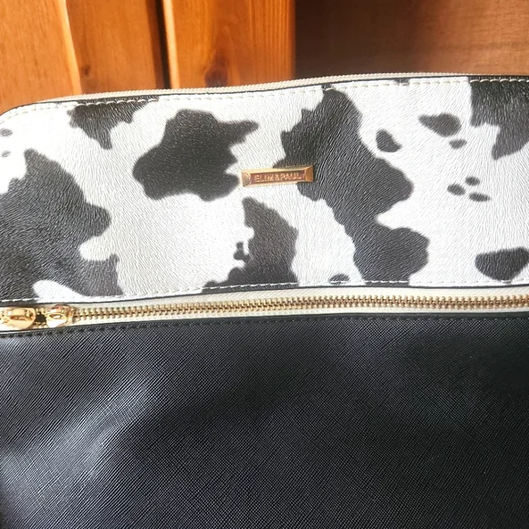 Elim & Paul Purse With Wallet- Cute Cow Print